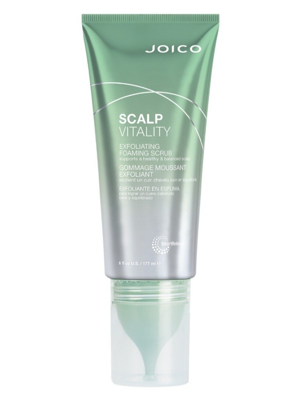 Joico Scalp Vitality Exfoliating Foaming Scrub - Mint Green and Silver